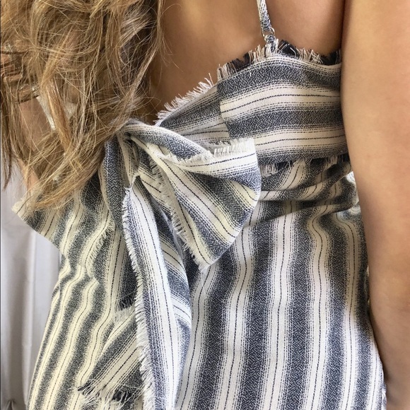 Essue- Striped Linen Dress 100% cotton - Picture 2 of 4